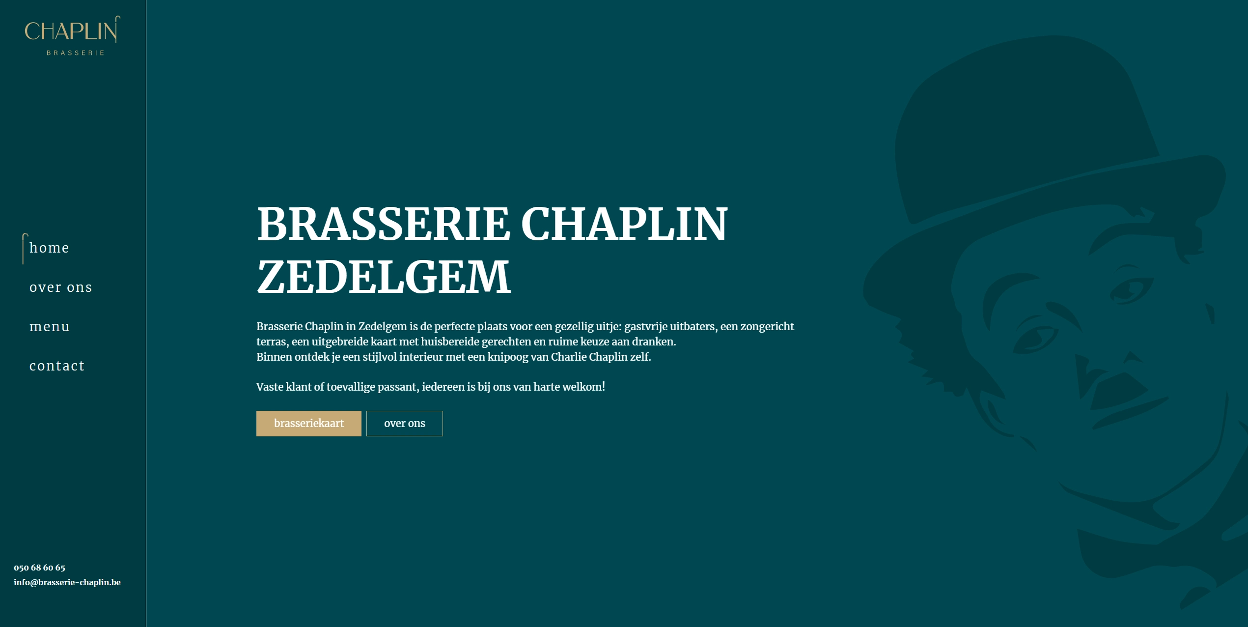 Website brasserie chaplin