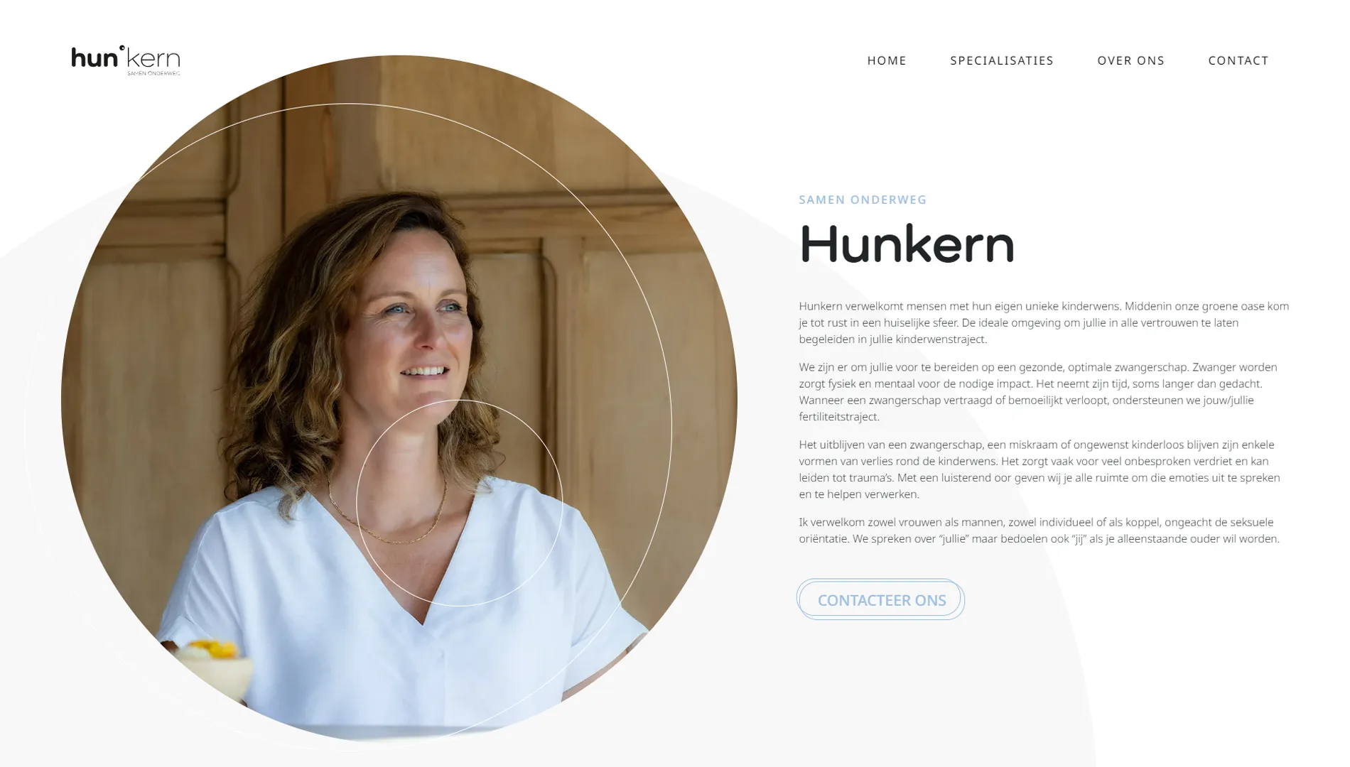 Hunkern website